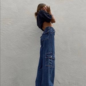REVICE cargo low waisted jeans💙